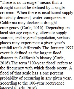 Drought Assignment